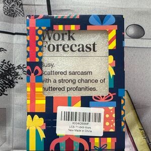 Clear Funny Work Desk Sign with Sarcastic Phase